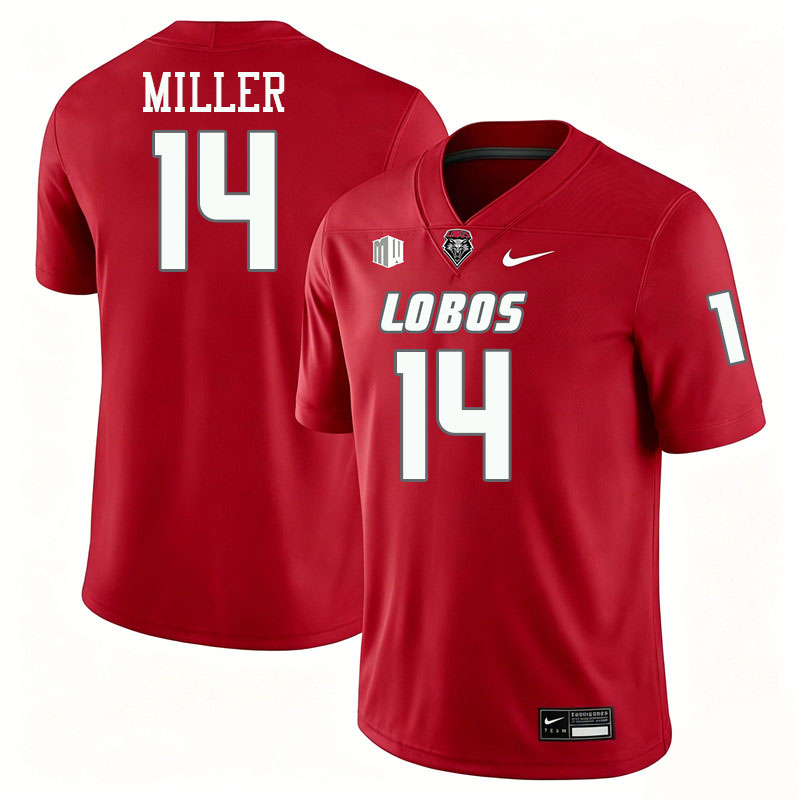 New Mexico Lobos #14 Shawn Miller College Football Jerseys,Uniforms-Red